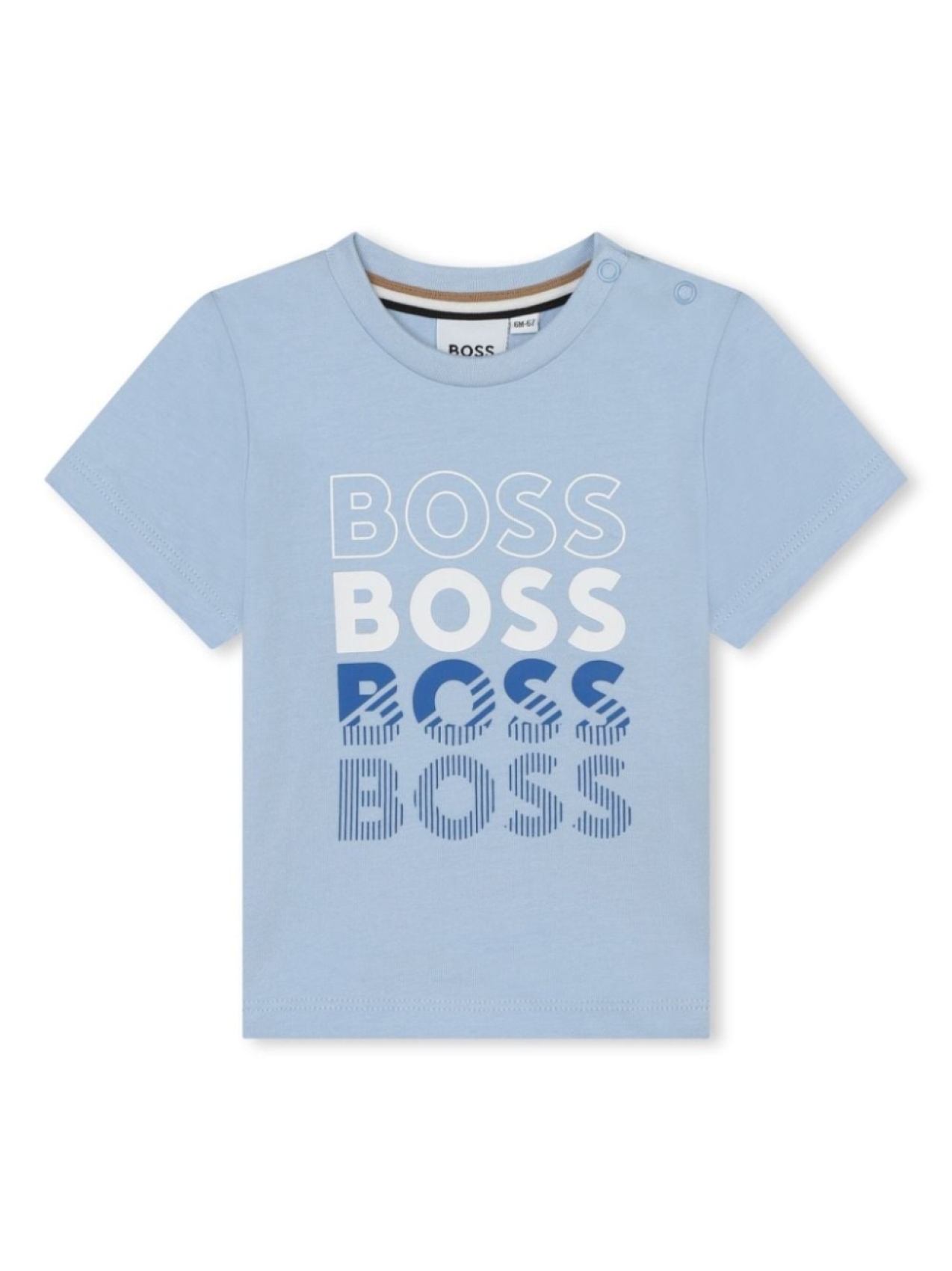 

BOSS Kidswear футболка с логотипом, синий