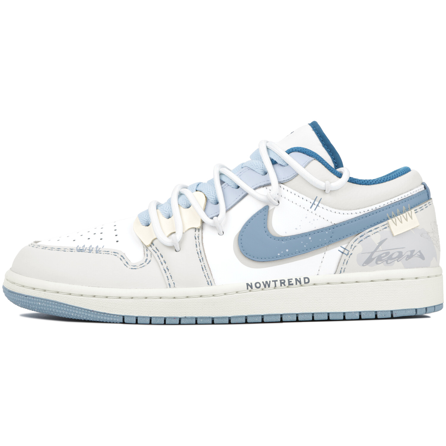 

Баскетбольные кроссовки Air 1 Vintage Unisex Low-Top White/Blue/Grey Jordan
