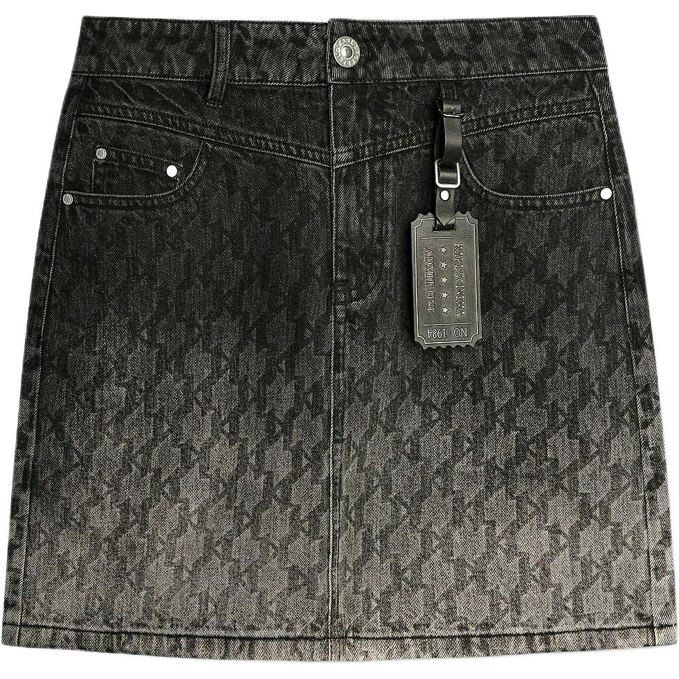 

KARL LAGERFELD / Karl Lagerfeld Jeans KARL LAGERFELD SS24 Джинсовые короткая юбка женская черная