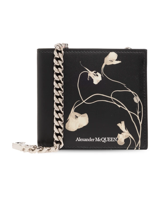 

Кошелек с логотипом Alexander Mcqueen, черный