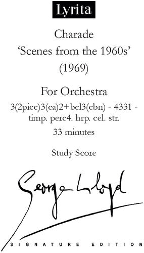 

CD диск Lloyd, George: Lloyd: Charade - Study Score