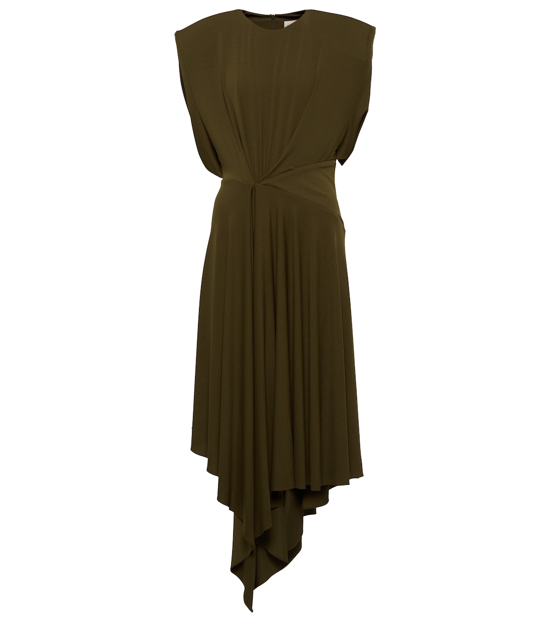 

Асимметричное трикотажное платье миди Alexandre Vauthier, Jungle Green