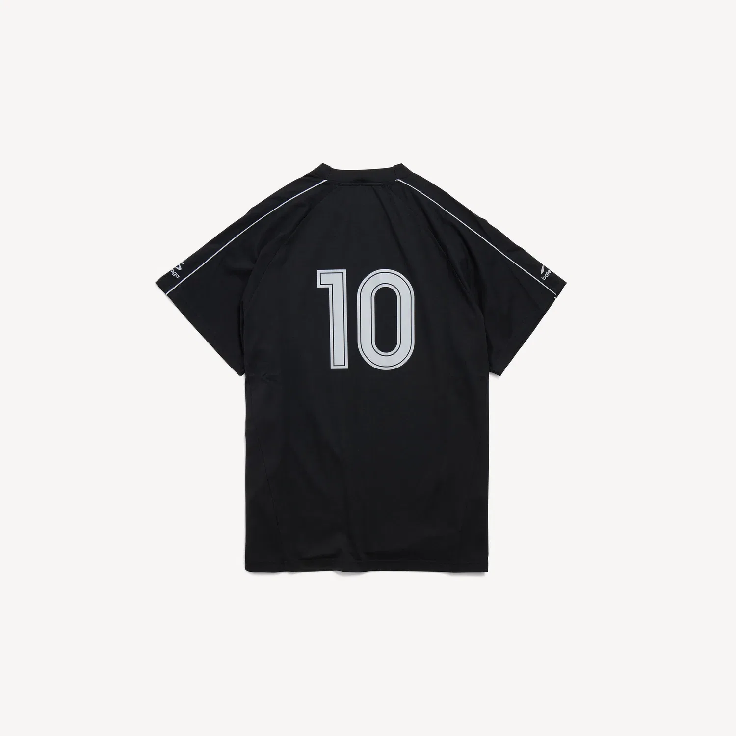 Мужская оверсайз футболка Balenciaga Soccer черного цвета — фото 2