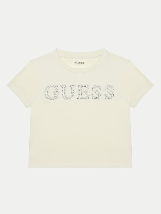 

Футболка regular fit J4YI48 KBXI2 Guess, экрю, Белый, Футболка regular fit J4YI48 KBXI2 Guess, экрю