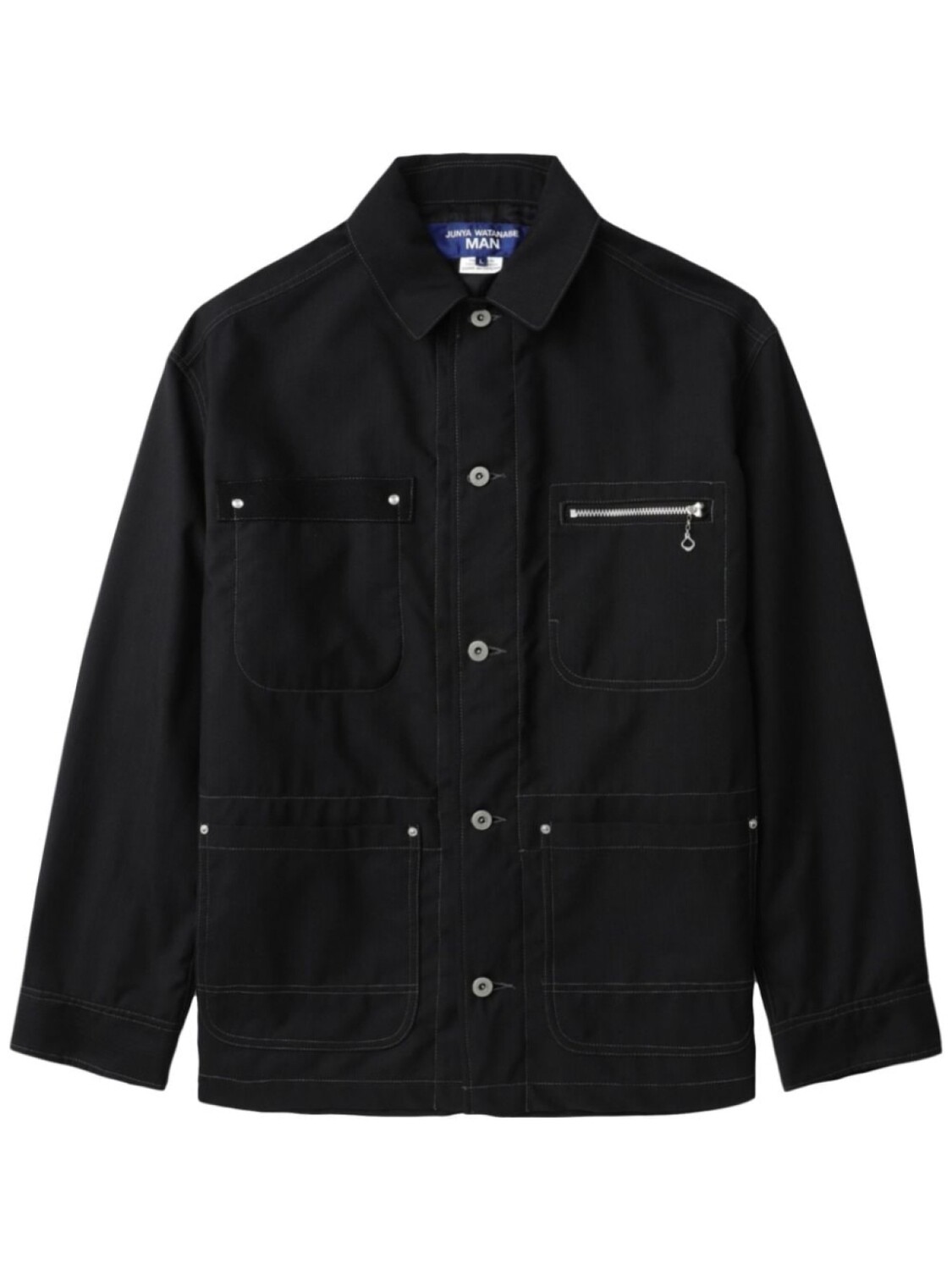 

Junya Watanabe MAN рубашка на пуговицах, черный