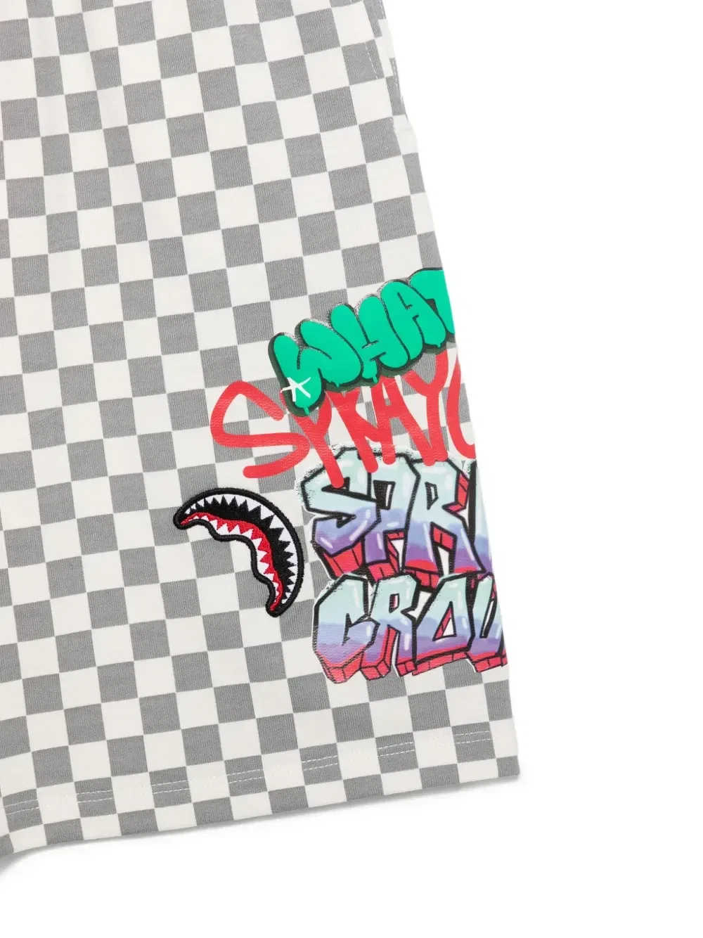 Шорты в клетку Sprayground Kid, серый — фото 3