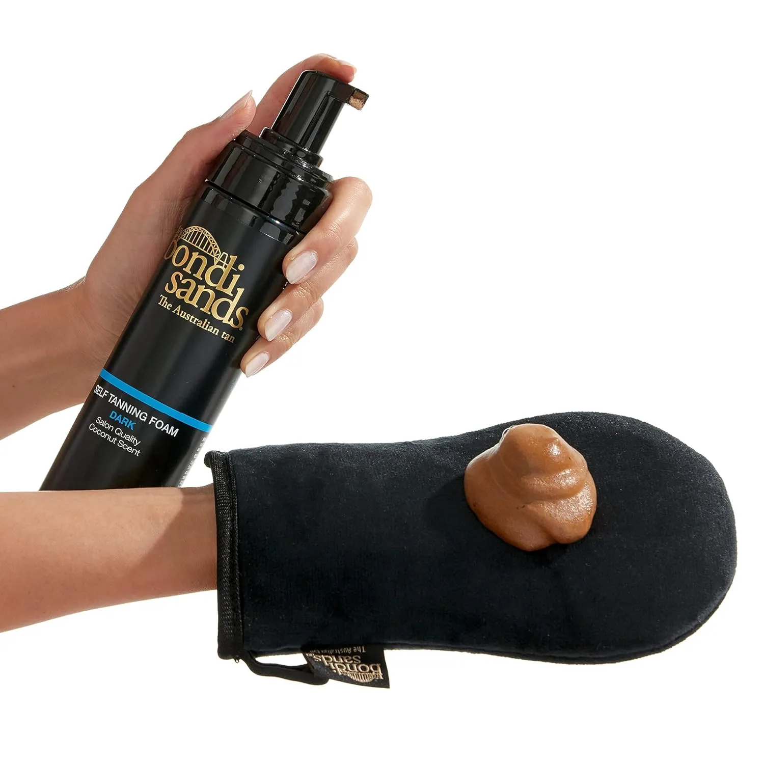 Набор для автозагара Bondi Sands Dark Self Tanning Foam Value Kit | Включает 2 легких пены для автозагара + 1 перчатку для безупречного результата — фото 3