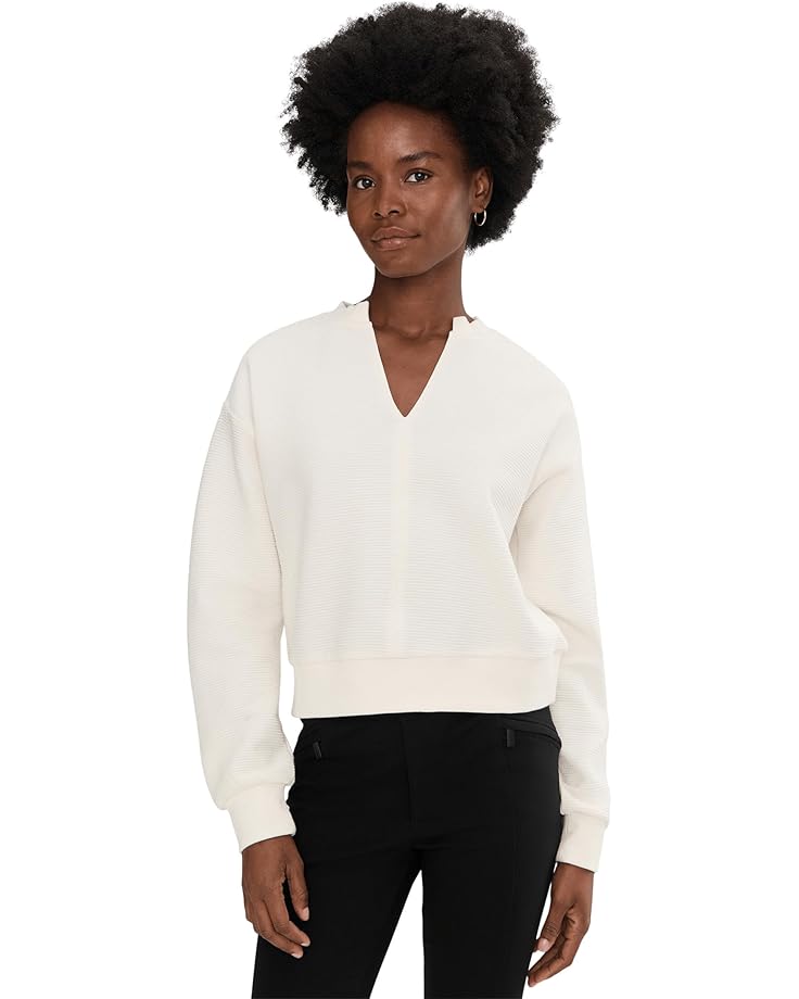 

Женский топ Sanctuary Split Neck Ribbed, Chalk