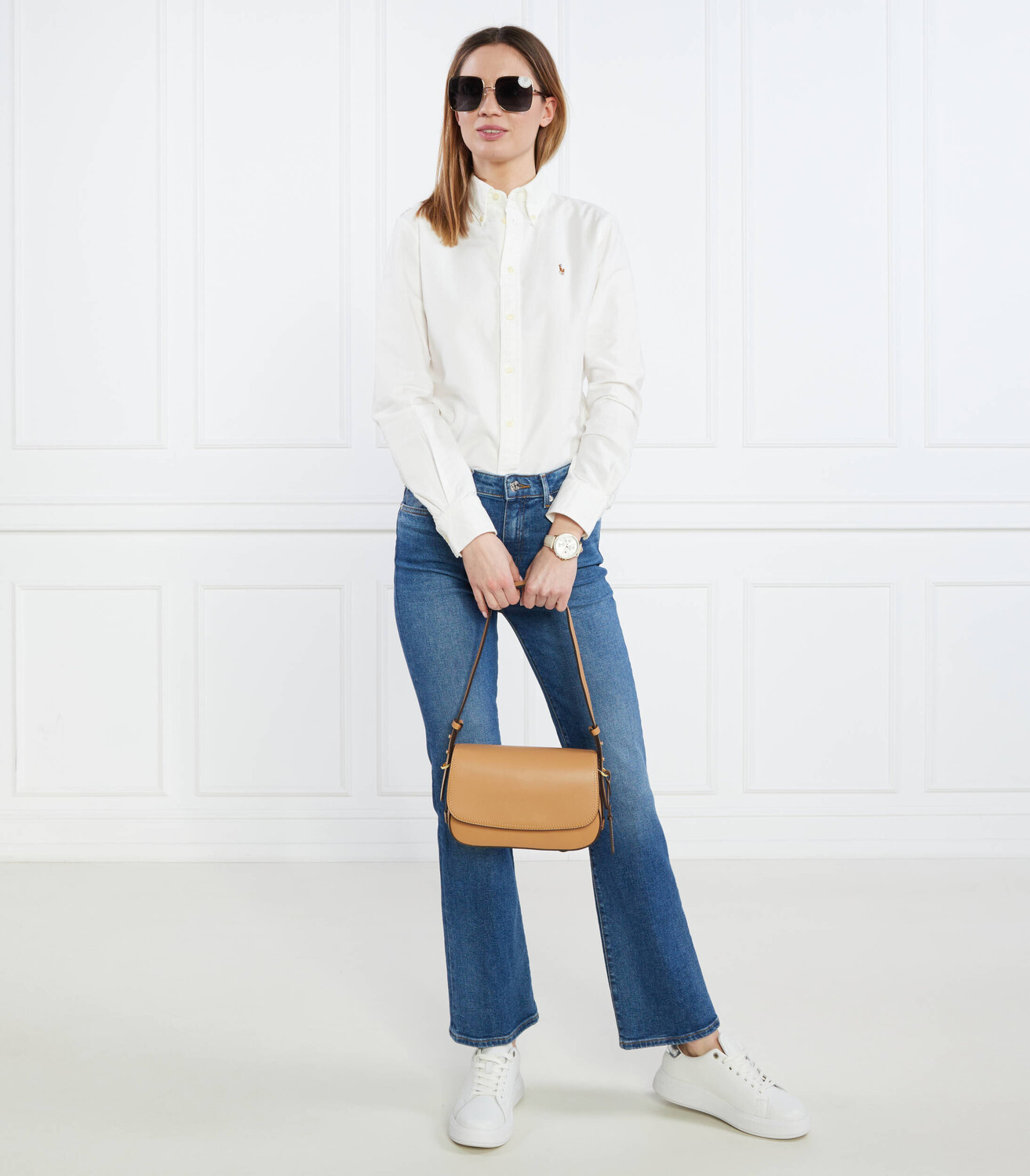 Рубашка POLO RALPH LAUREN Harper Regular Fit, белый — фото 2