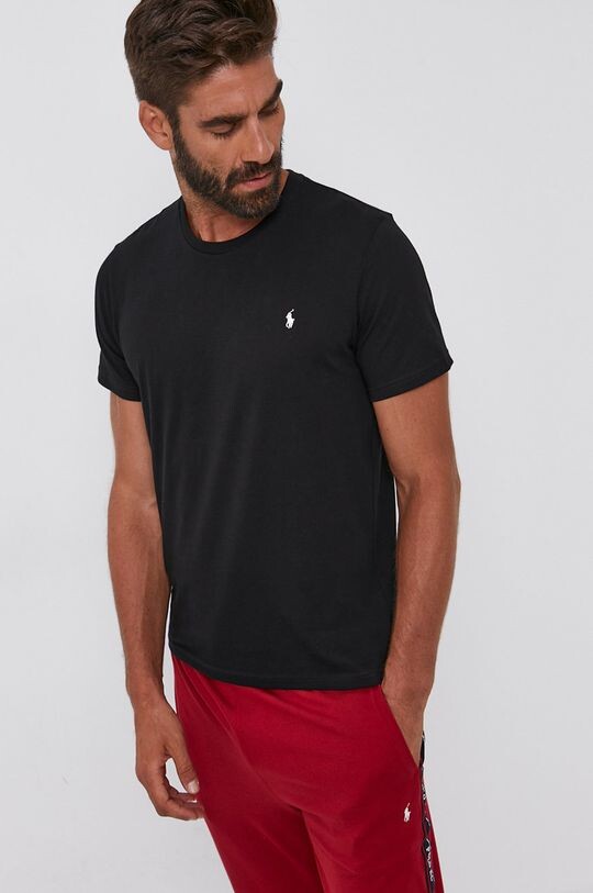 Хлопковая футболка 714844756001 Polo Ralph Lauren, черный — фото 4