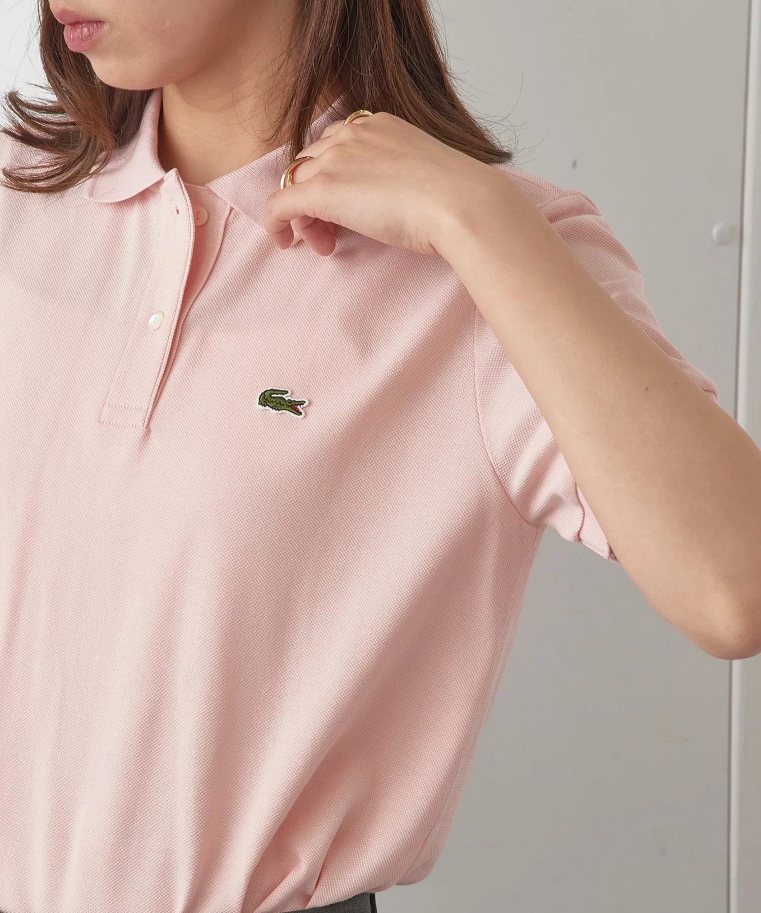 【LACOSTE】Поло с логотипом в виде одной точки PF7839J-99