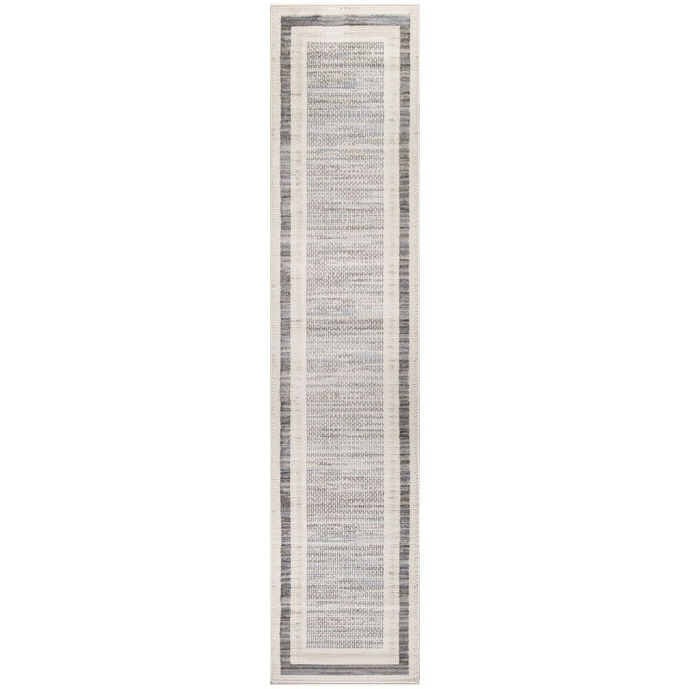 

Nourison Serenity Home Современный ковер с каймой для дома RugMarketPlace, цвет Grey Ivory