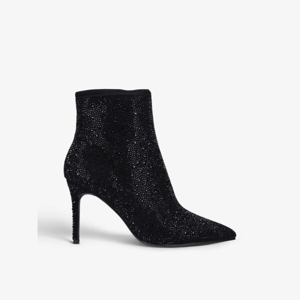 Плетеные туфли-лодочки Lovebird, украшенные драгоценными камнями Carvela, черный