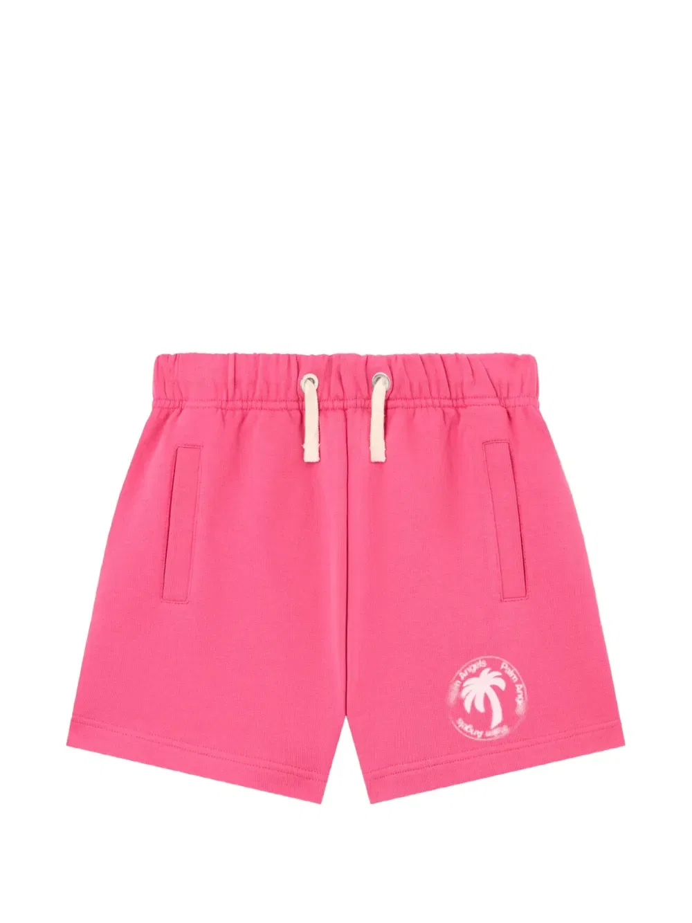 Шорты с оттиском пальмовой ветвью Palm Angels Kids, розовый