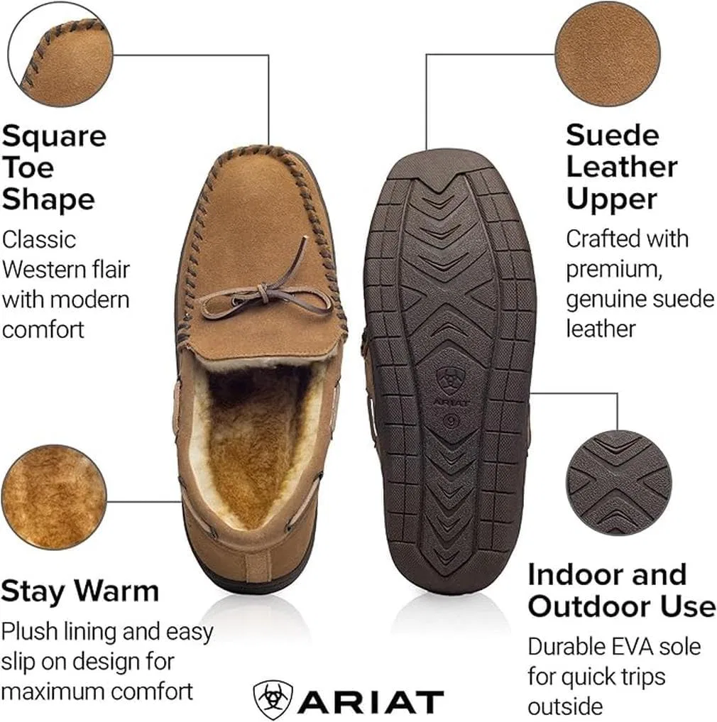Тапочки с велюровым верхом, ARIAT, коричневый — фото 3