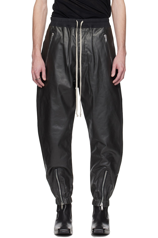 

Голливудские кожаные брюки tecuatl Rick Owens, черный