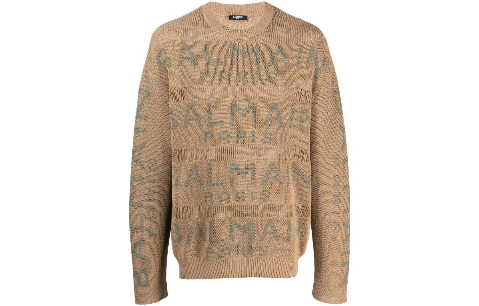 

BALMAIN Свитер мужские коричневые