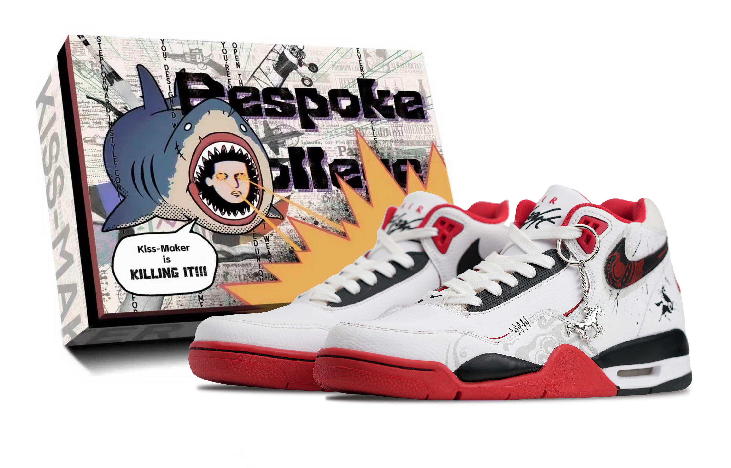 

Nike Кроссовки баскетбольные Mid top Vintage Unisex из искусственной кожи, с противоскользящей подошвой и эффектом увеличения роста, красные