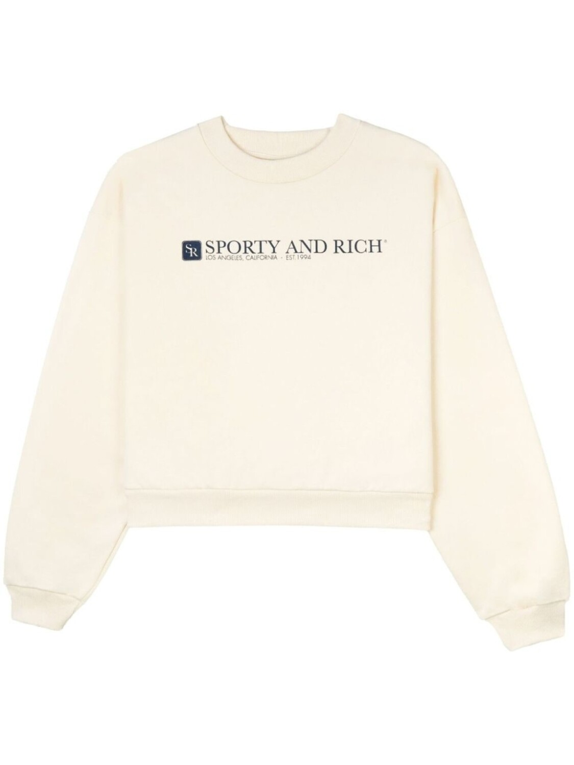 

Sporty & Rich укороченная толстовка с логотипом, нейтральный цвет