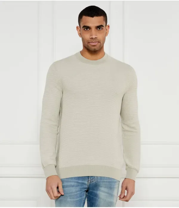 Свитер Аспоки regular fit Boss Orange, бежевый