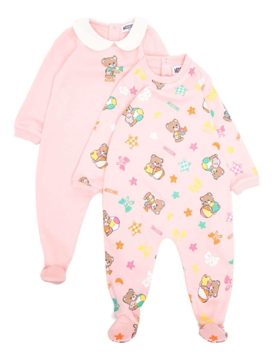 

Moschino Kids комплект для новорожденных с мотивом плюшевого мишки, розовый