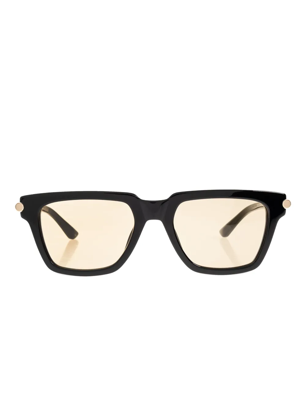 

Солнцезащитные очки Icon в квадратной оправе T-bar Alexander McQueen Eyewear, черный