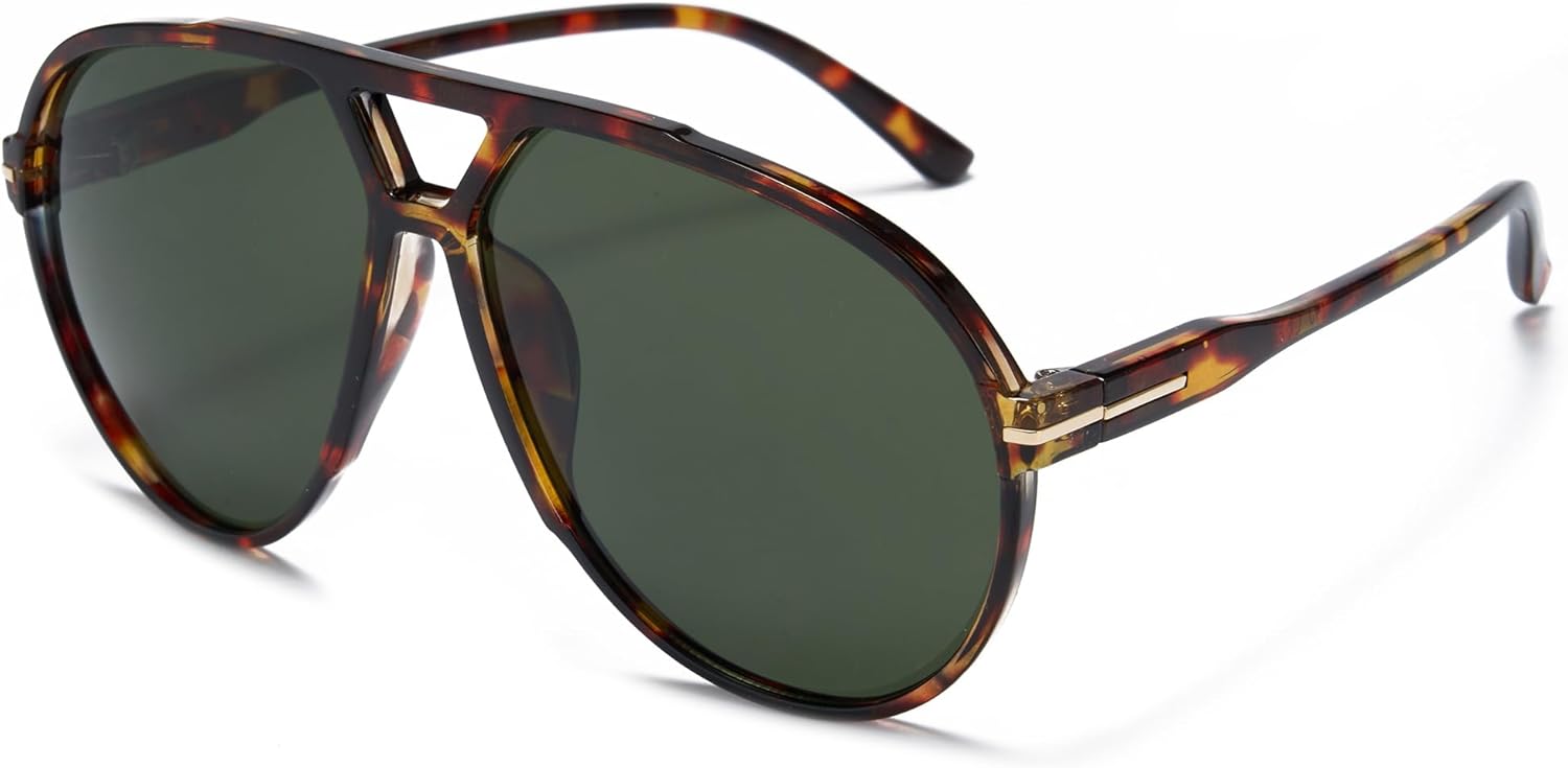 

Солнцезащитные очки-авиаторы Cyxus увеличенного размера для женщин и мужчин, классический винтаж 70-х, не спутываются, модель 1294, 04-oversized Aviator Sunglasses-green