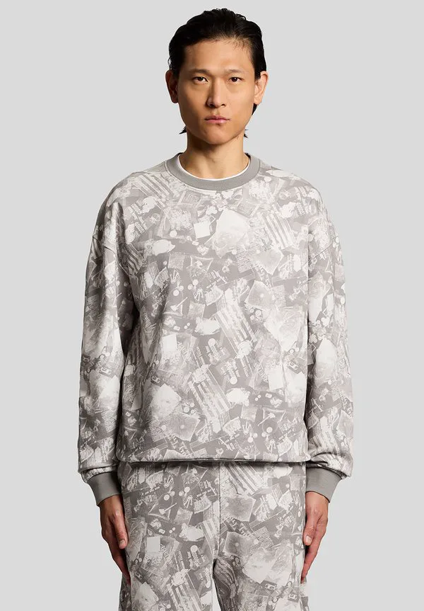 

Толстовка с индустриальным принтом для среднего слоя Lyle & Scott, W Cold Grey, Серый, Толстовка с индустриальным принтом для среднего слоя Lyle & Scott, W Cold Grey