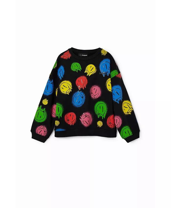 

Толстовка для мальчиков Smiley Originals большого размера Desigual, черный