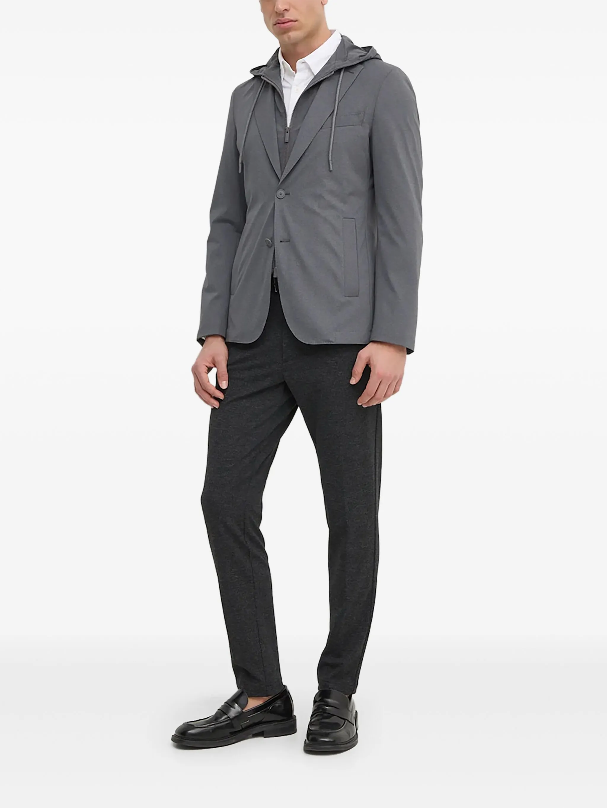 

Блейзер с капюшоном Boss, серый