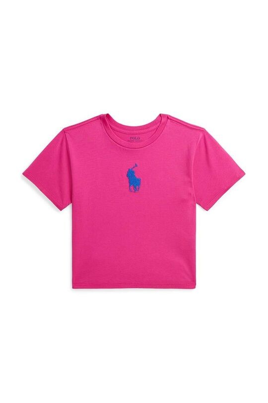 

Хлопковая футболка для детей Polo Ralph Lauren, розовый
