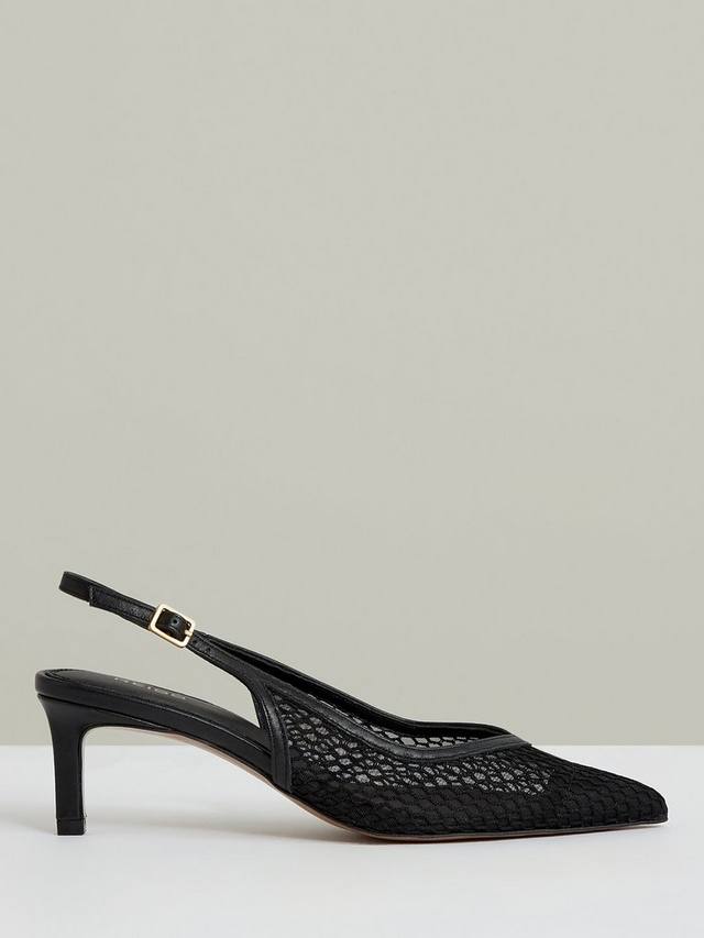 Туфли Sirena на шпильке из натуральной кожи Reiss, Black