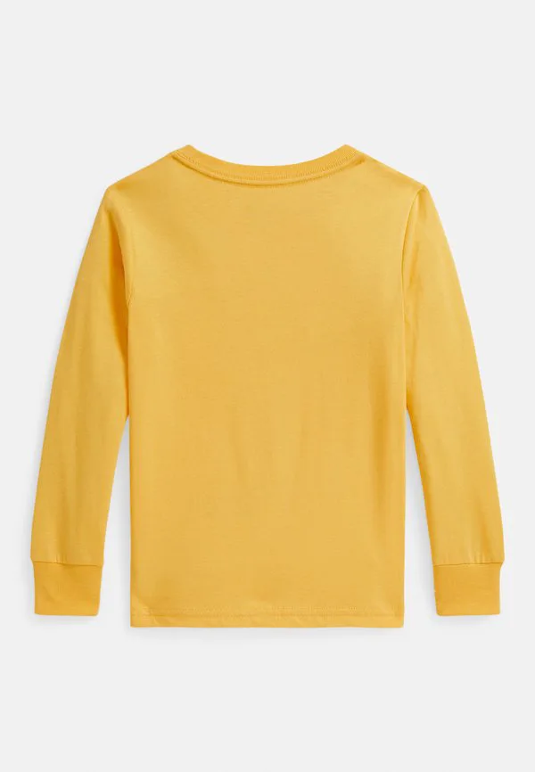 Хлопковая футболка с длинным рукавом polo bear, размер 27, с длинным рукавом. Polo Ralph Lauren, Chrome Yellow — фото 2