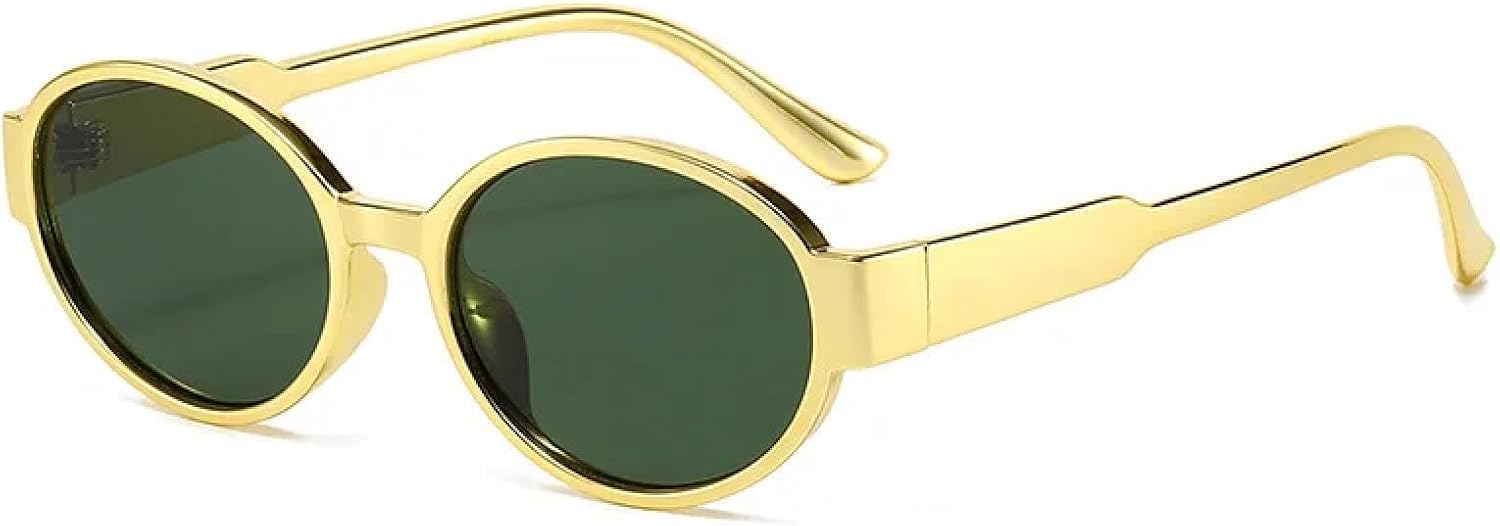 

Популярные модные круглые солнцезащитные очки для женщин в стиле ретро-панк, трендовые солнцезащитные очки с леопардовым принтом и зелеными линзами, мужские солнцезащитные очки с защитой от УФ-излучения UV400 TKKTLLT, Gold-green