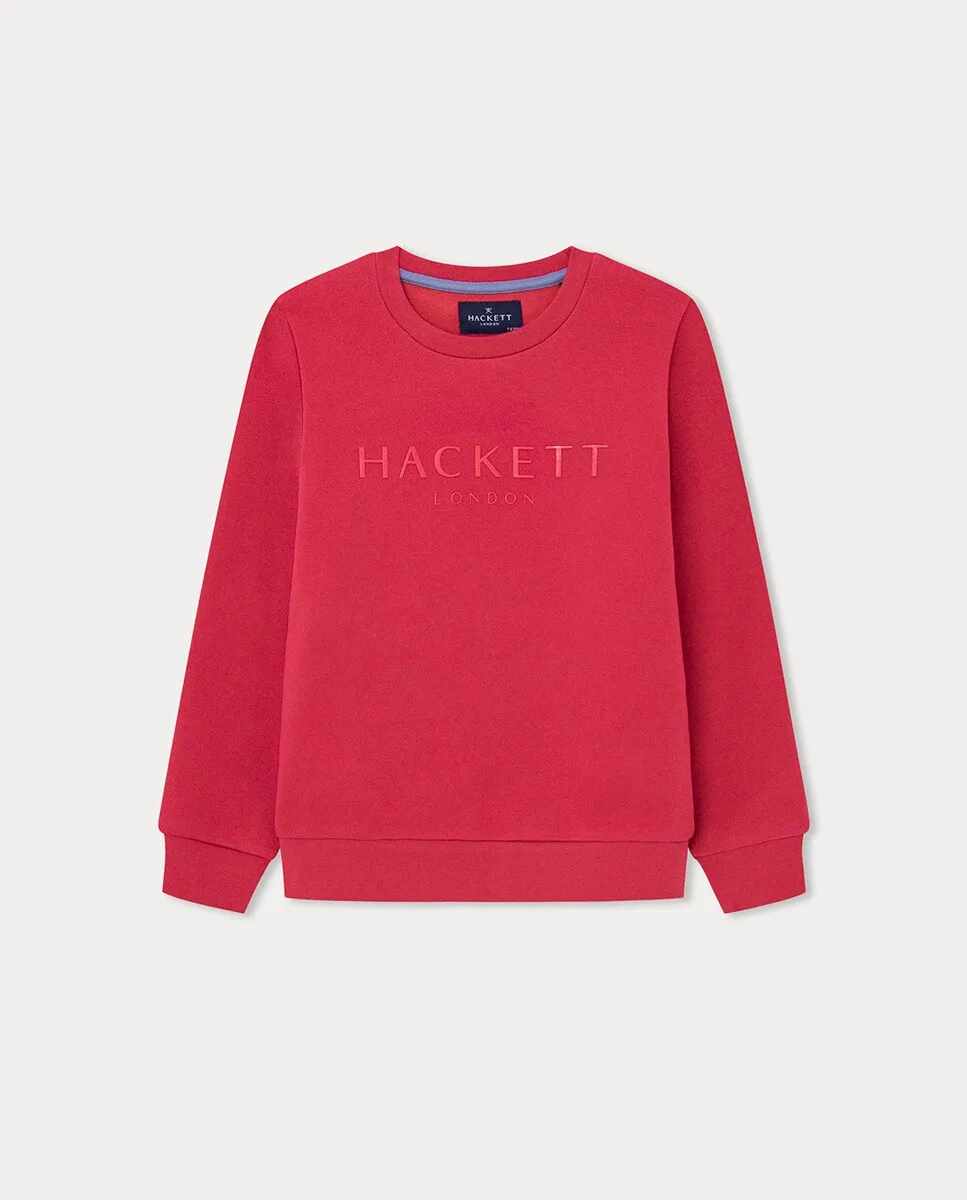 

Базовая толстовка с логотипом спереди Hackett, красный