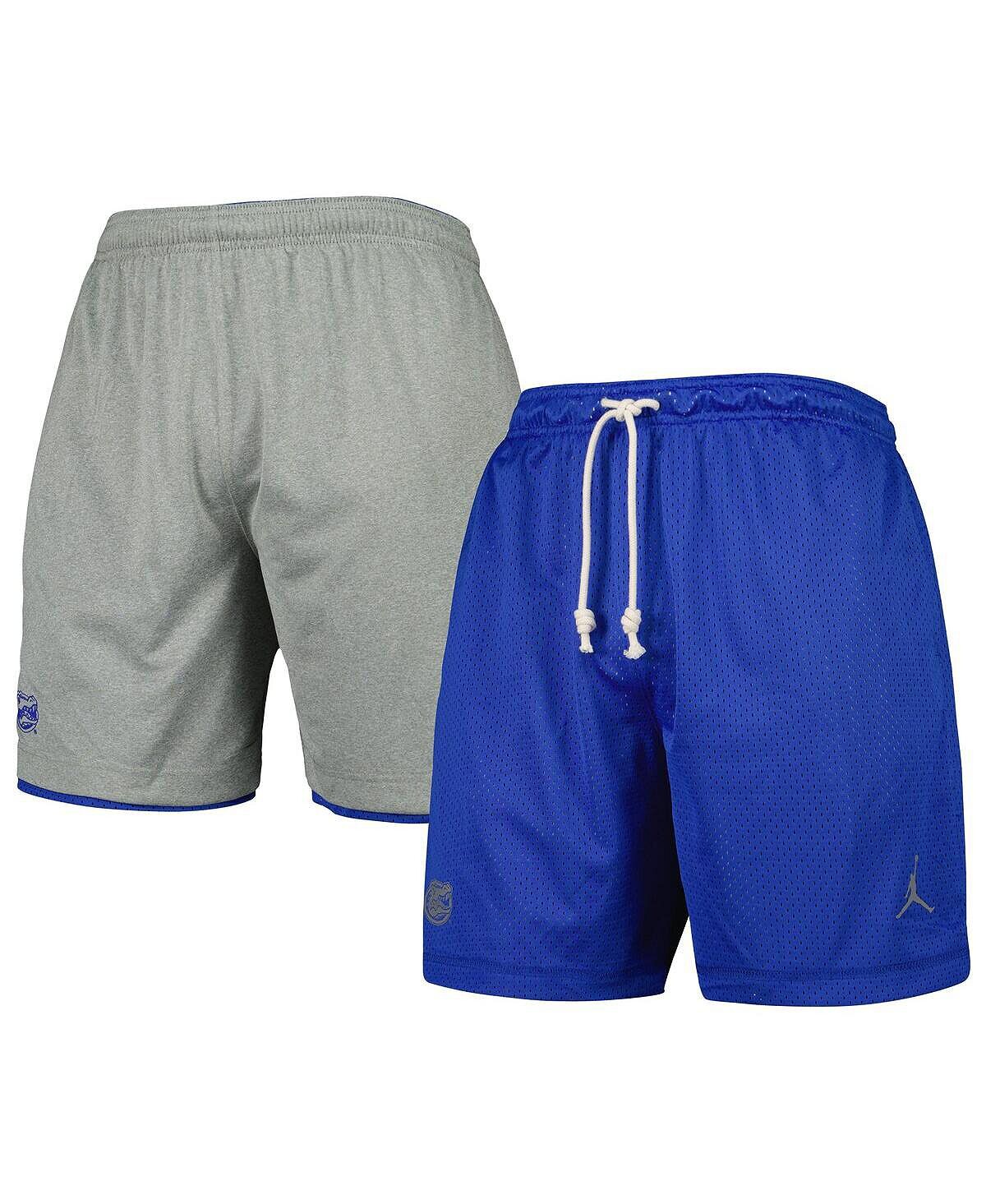 

Мужские фирменные серые двусторонние шорты Florida Gators Royal Jordan