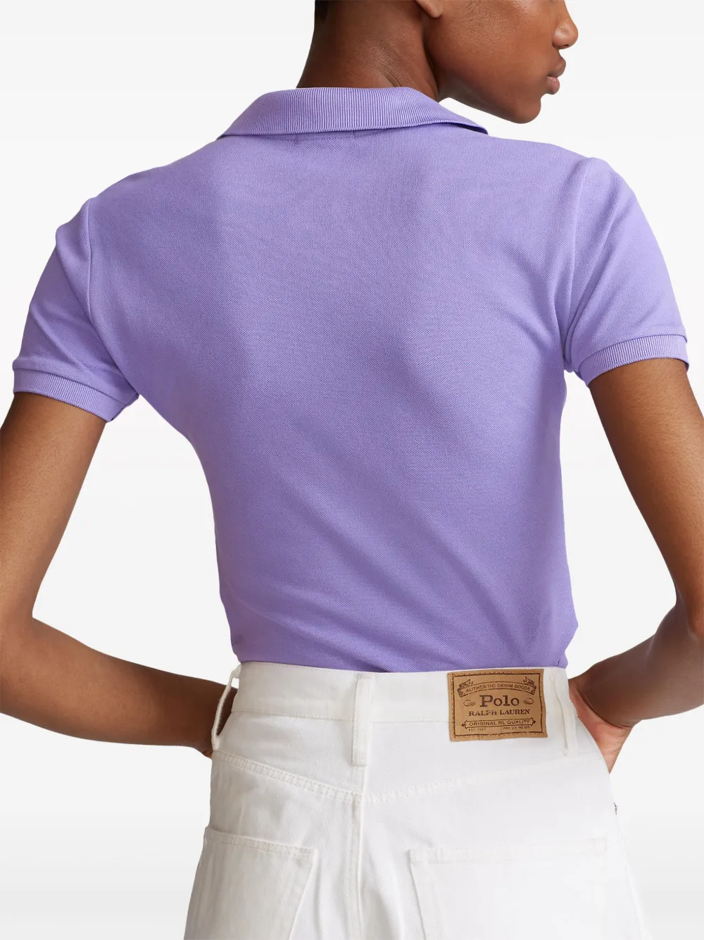 Рубашка поло Julie с вышитым логотипом POLO RALPH LAUREN, фиолетовый — фото 4