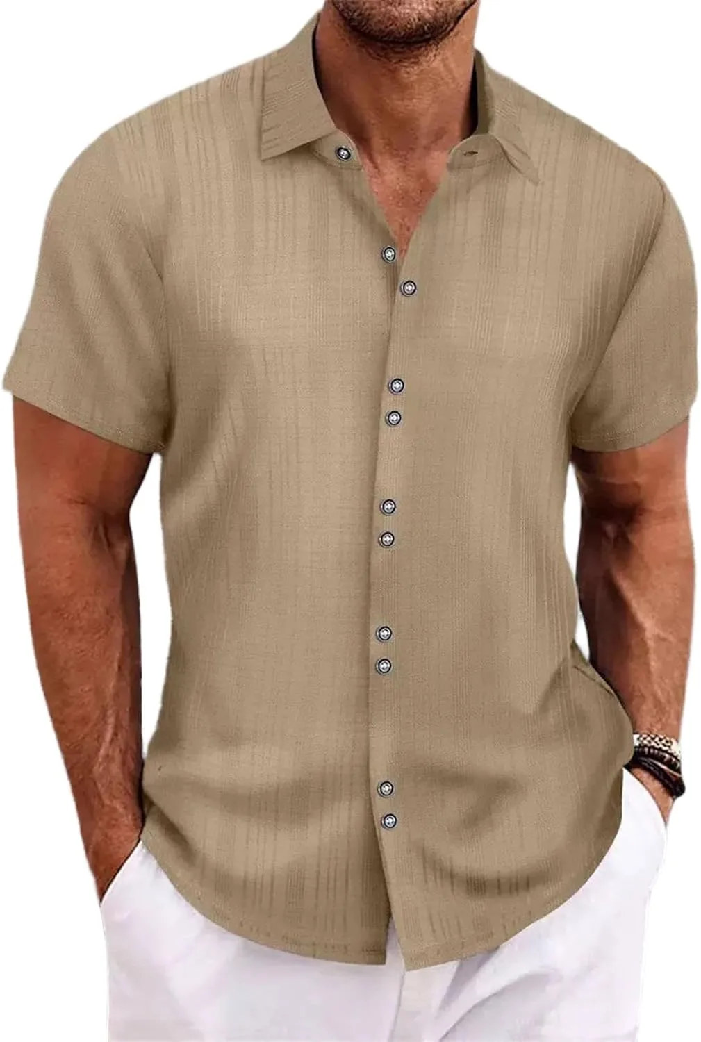 

Мужская поло с коротким рукавом, Wrinkle-Resistant, Casual lopmou