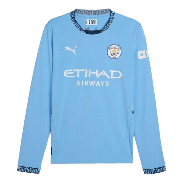 

Спортивная футболка manchester city 24/25 home long sleeve jersey 'blue white' Puma, синий