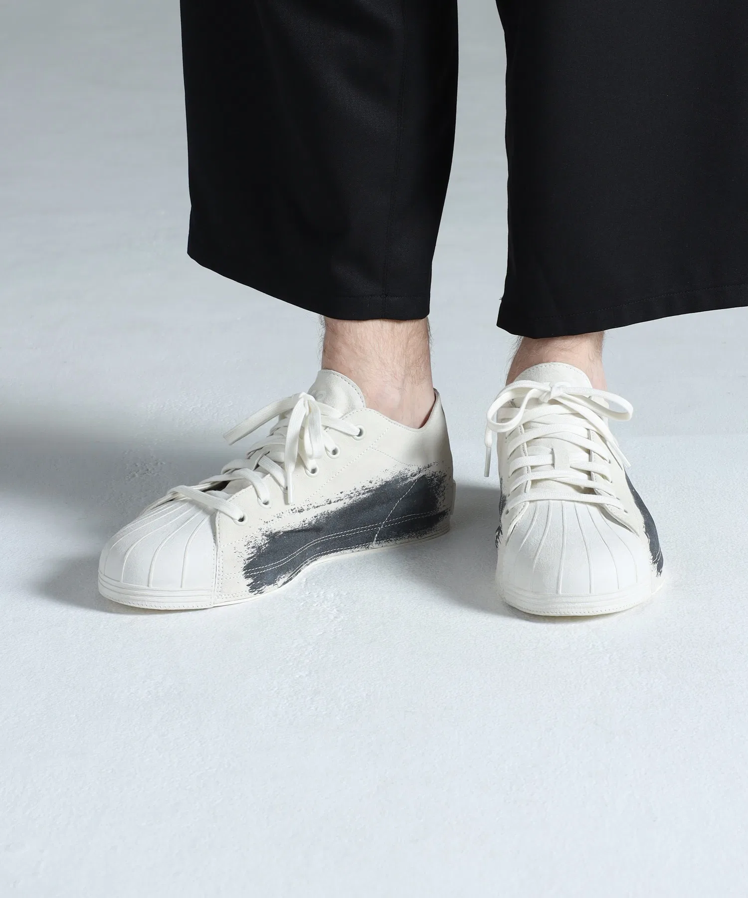 Унисекс кроссовки из замши Y-3 NIZZASTAR LO белые