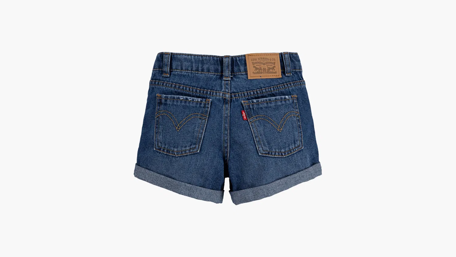 Шорты для девочек 4-6 лет Levi's, Dark Wash — фото 4