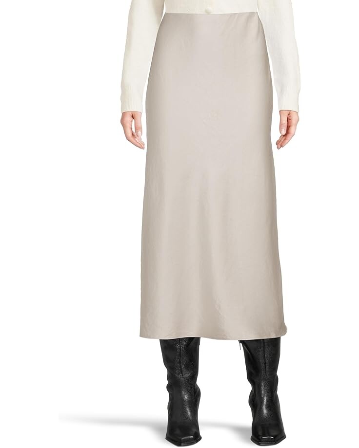 

Юбка Madewell Solana Maxi - Debs Drapey Satin, цвет Steel