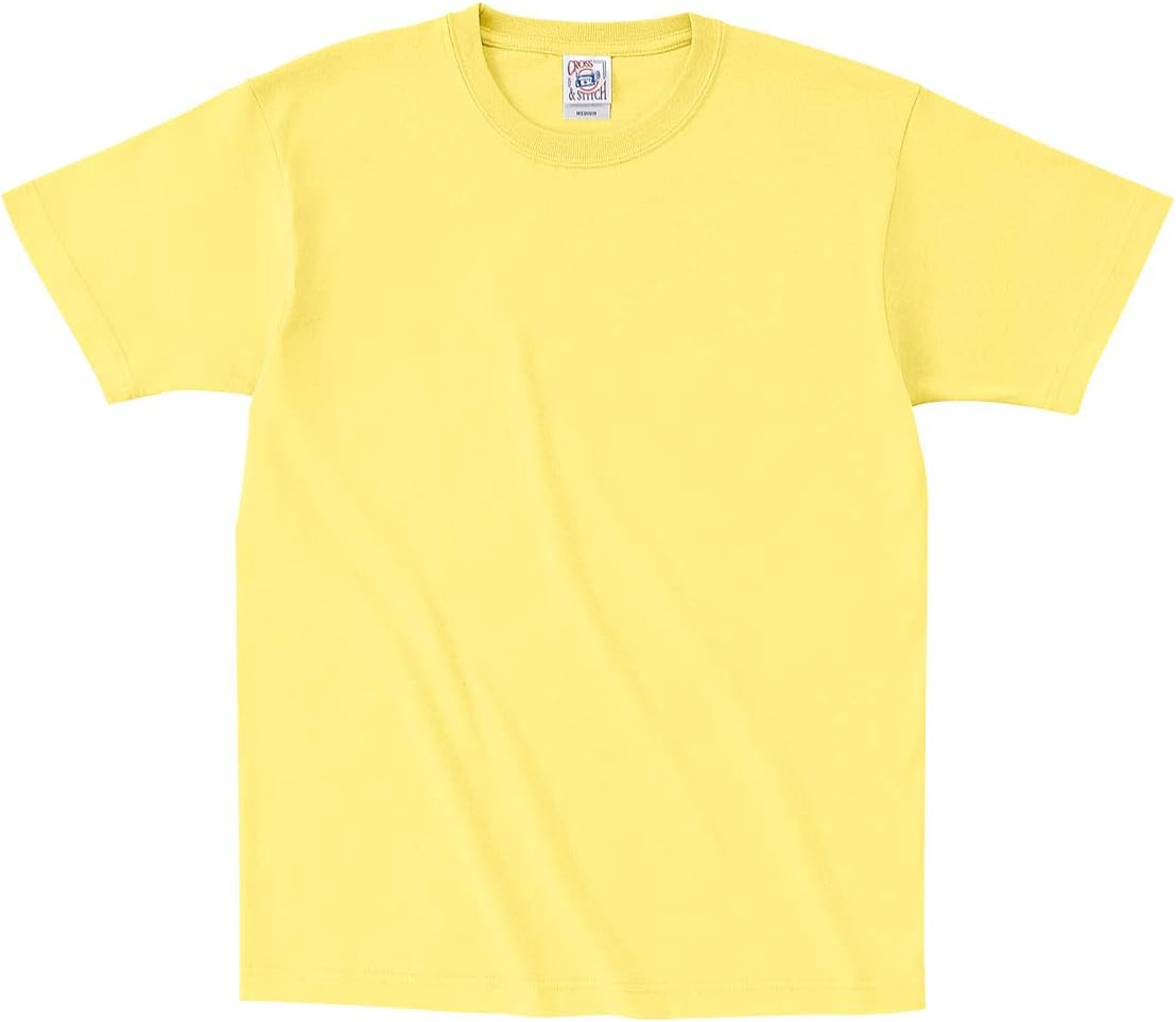 

Футболка с коротким рукавом Cross and Stitch OE1116 Open End Maxweight, мужская и женская Cross Stitch, лимонно-желтый