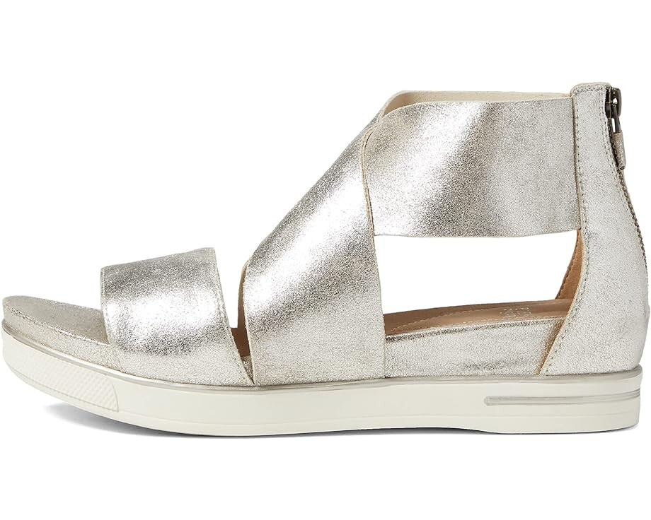 Сандалии Eileen Fisher Sport, цвет Platinum Glitter Suede — фото 4