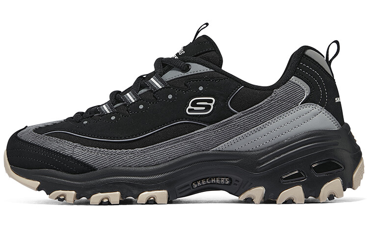 

Кроссовки Skechers D"Lites 1.0 Chunky Sneakers Women's Low-top Black, черный