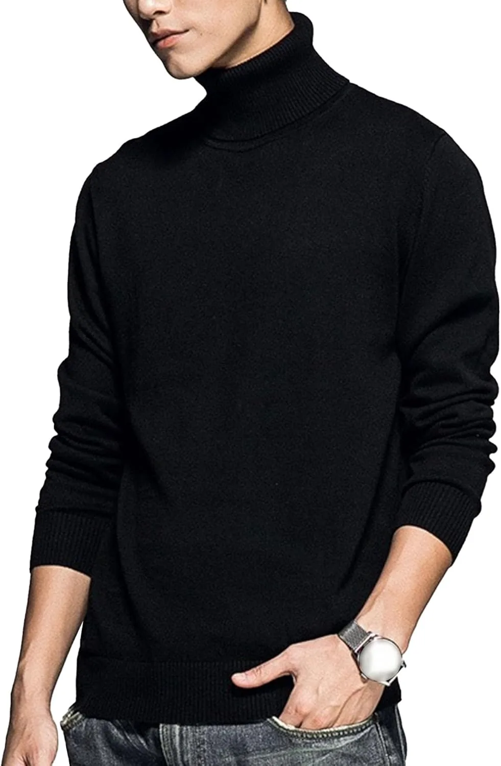 

Мужской свитер-водолазка Slim Fit DGHM-JLMY