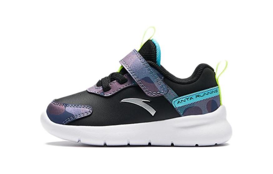

Кроссовки Anta kids Toddler Shoes TD Low-top Black/White, черный/белый