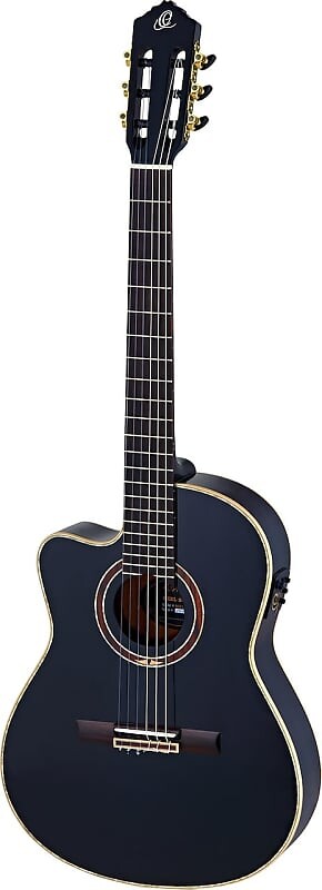 

Акустическая гитара Ortega Guitars RCE138-T4BK-L Feel Series Left Handed Slim Neck Acoustic Electric Thinline Nylon 6-String Guitar w/ Free Bag, Solid Canadian Spruce Top and African Mahogany Body, Black Gloss Finish