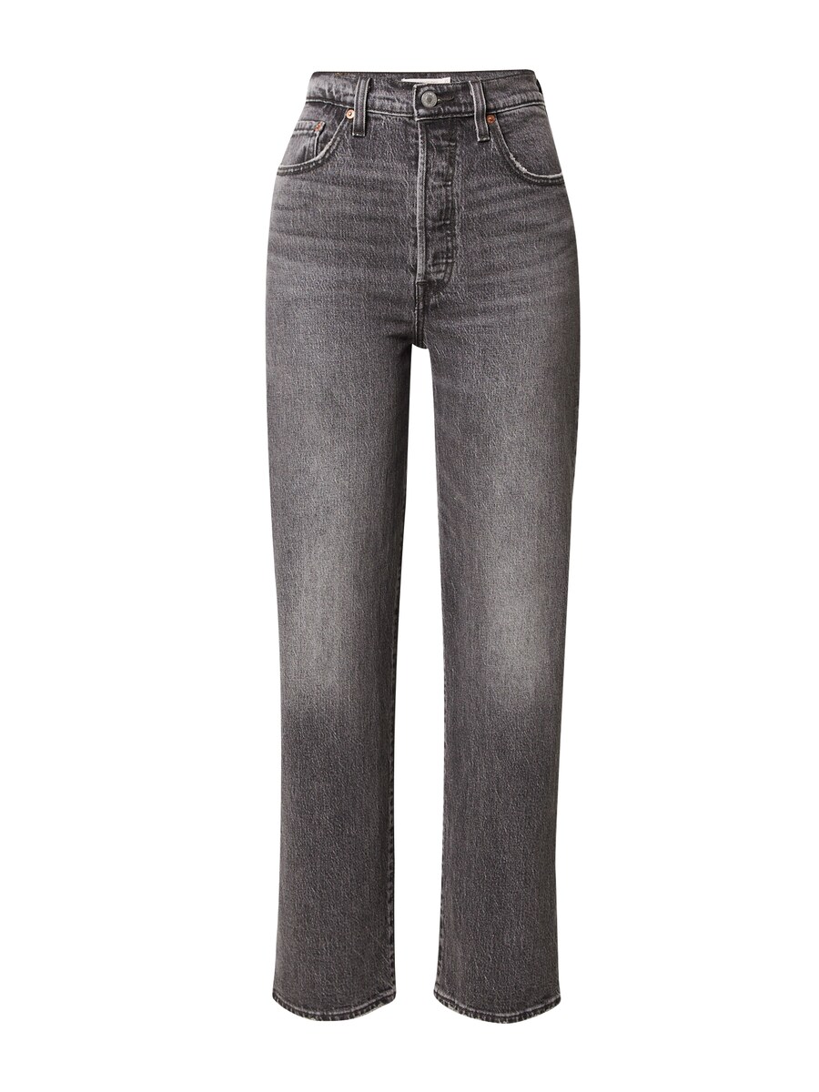 

Обычные джинсы LEVI'S Ribcage Straight Ankle, черный деним
