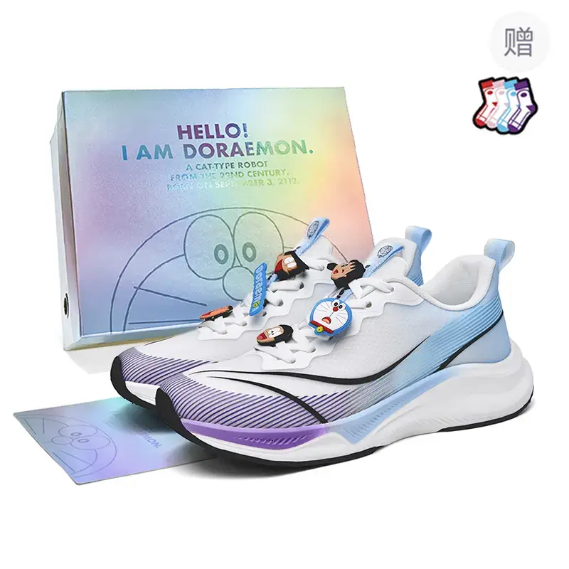 

Doraemon Дораэмон Низкие кроссовки для бега унисекс - Мечта Пурпур с флисовой подкладкой (DIY пряжки для обуви) [Коробка], цвет Dream Purple Fleece-Lined (DIY Shoe Buckles)[Box]